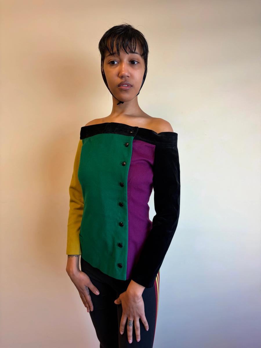 80s Gianni Versace Colorblock Jacket product image