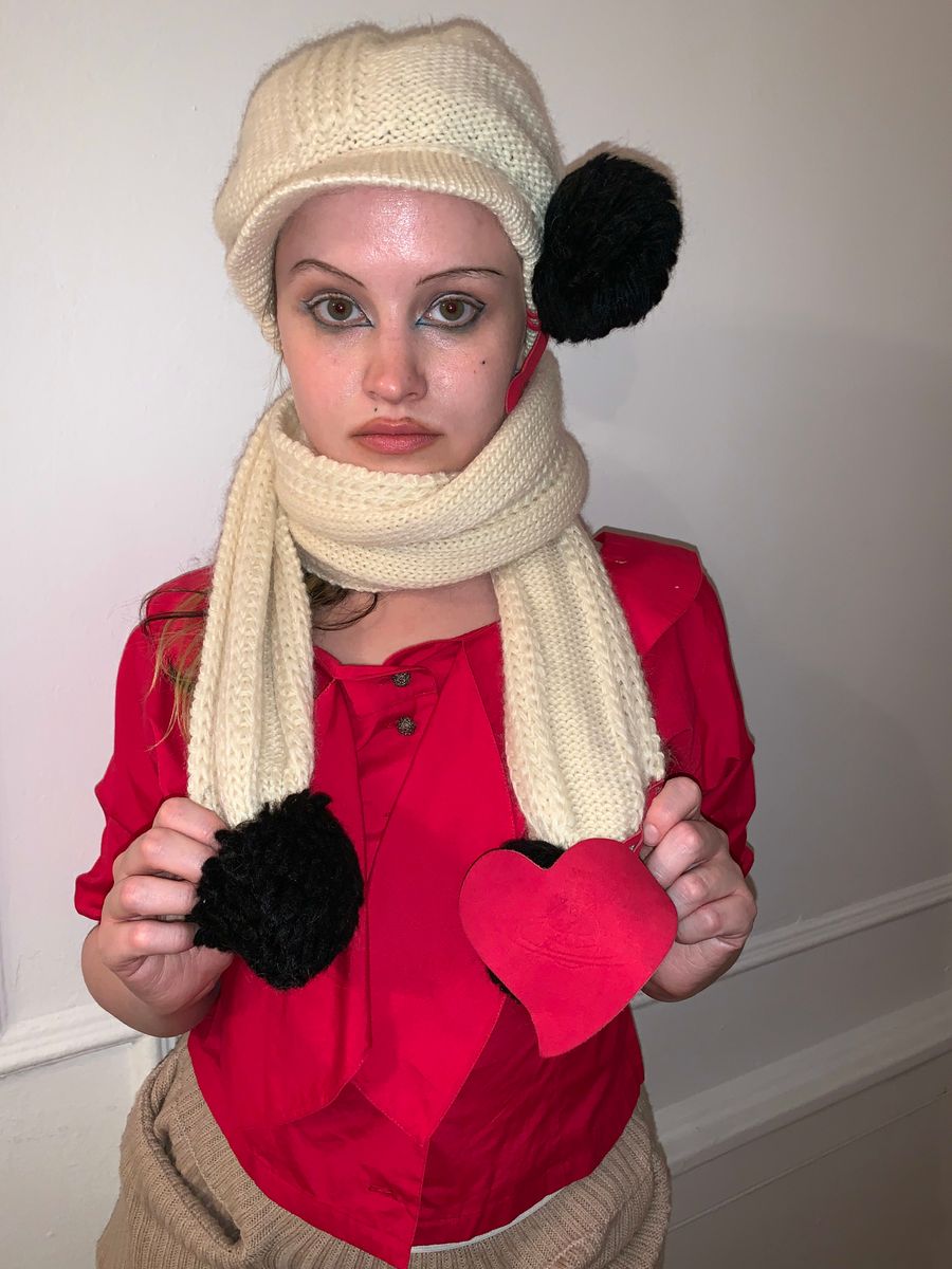 Vivienne Westwood Heart Bubble Hat and Scarf Set product image