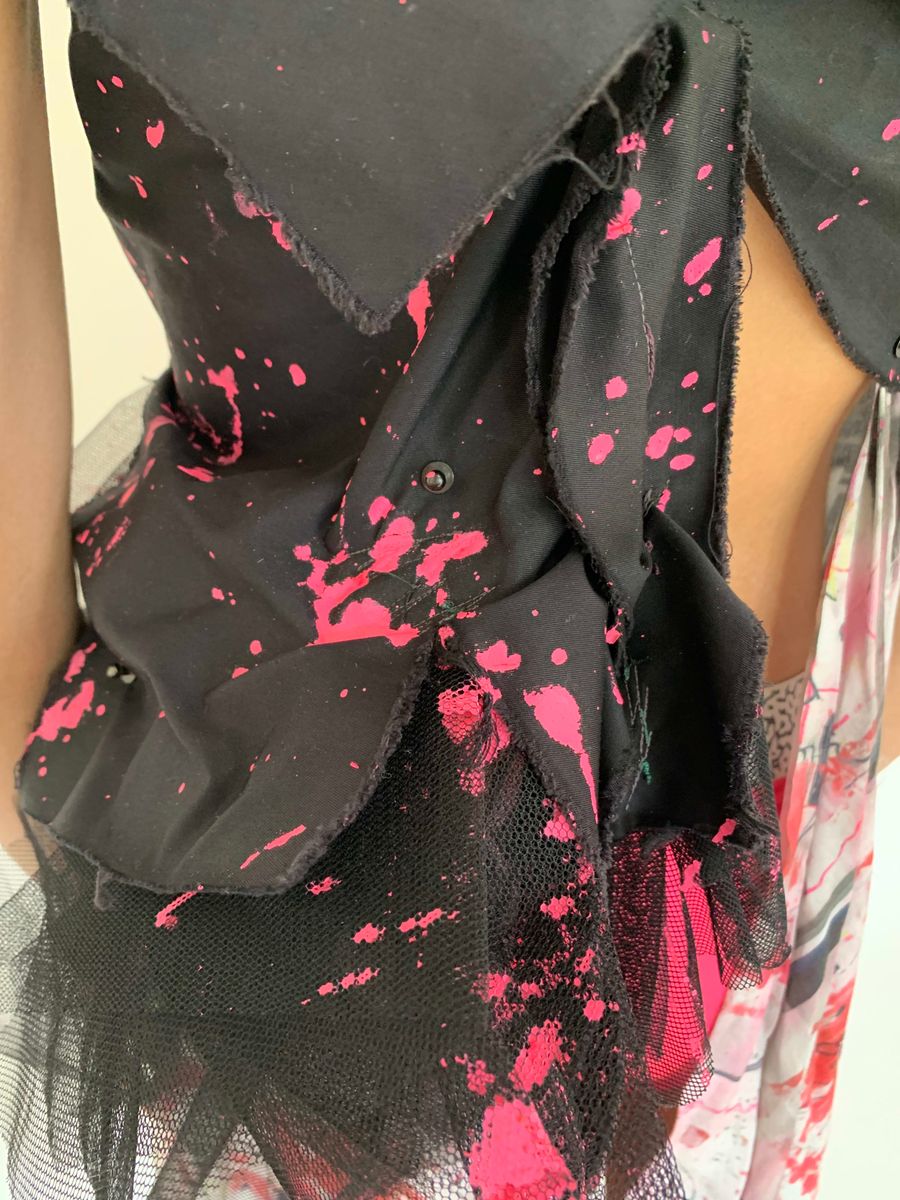 Hisui Asymmetrical Splatter Gown  product image