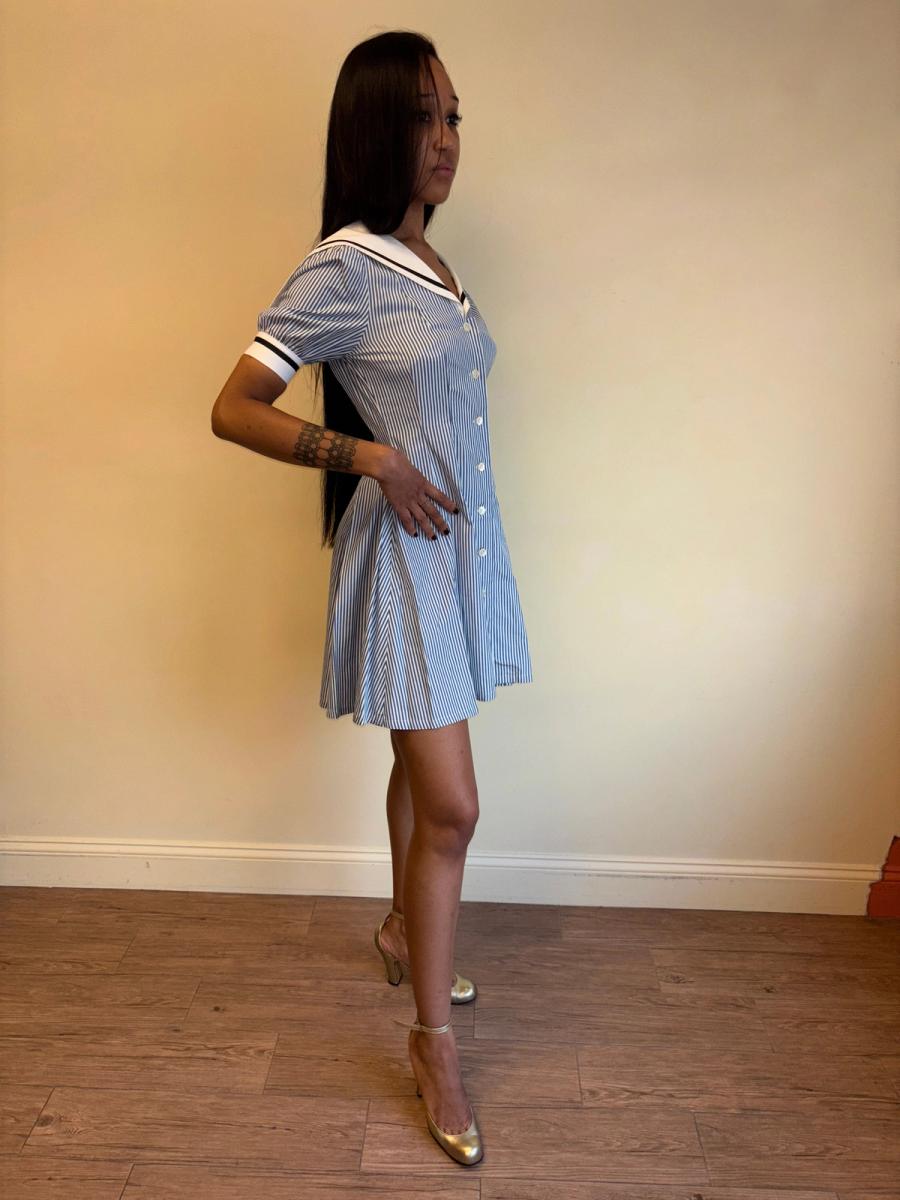 80s Norma Kamali Sailor Dress product image