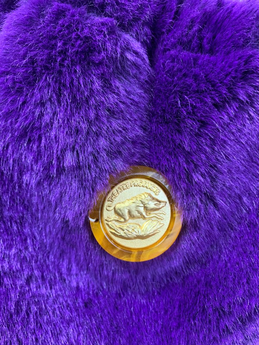 Theatre Products Faux Fur Purple Boar Purse product image