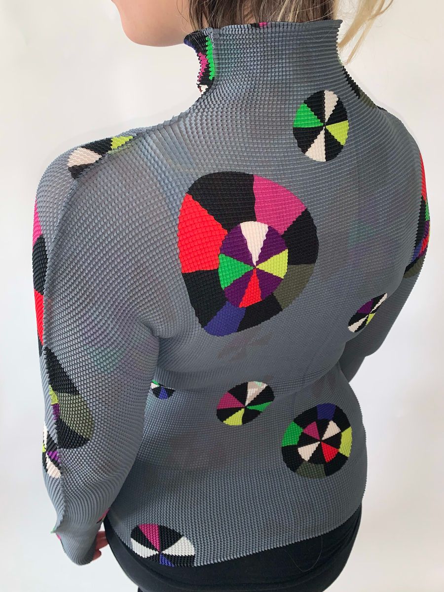 Issey Miyake Abstract Circle Pleated Shirt product image