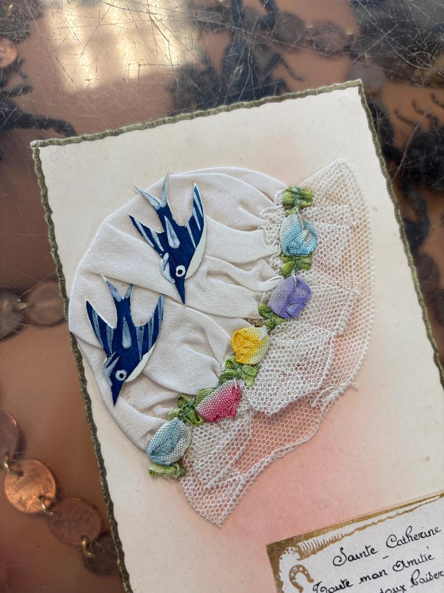 Antique French Saint Catherine Card product image