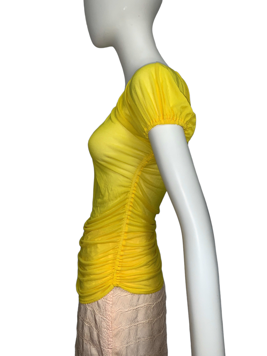 Jean-Paul Gaultier Yellow Sheer Blouse product image