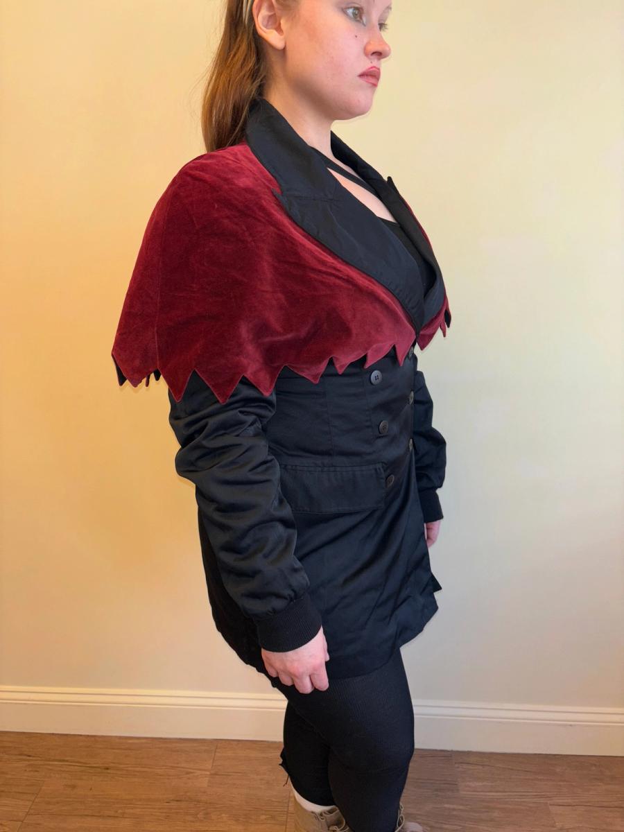 90s Aquagirl Jagged Hem Collar Jacket product image