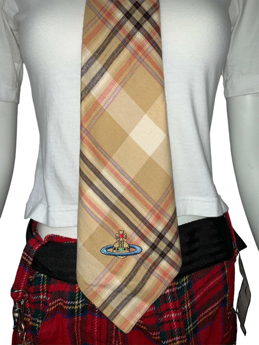 90s Westwood Tartan Cravat with Orb  product image