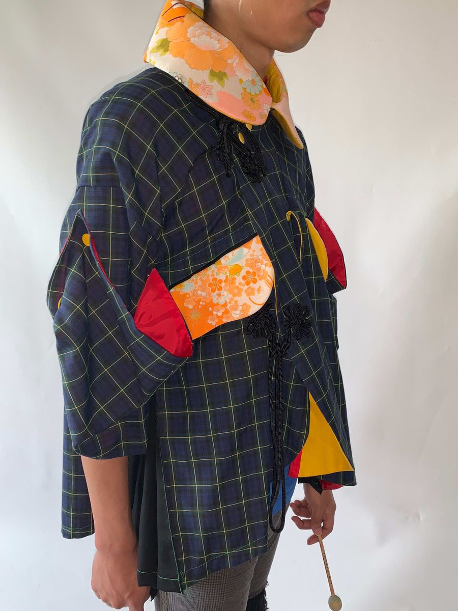 Takuya Angel Plaid Cape  product image