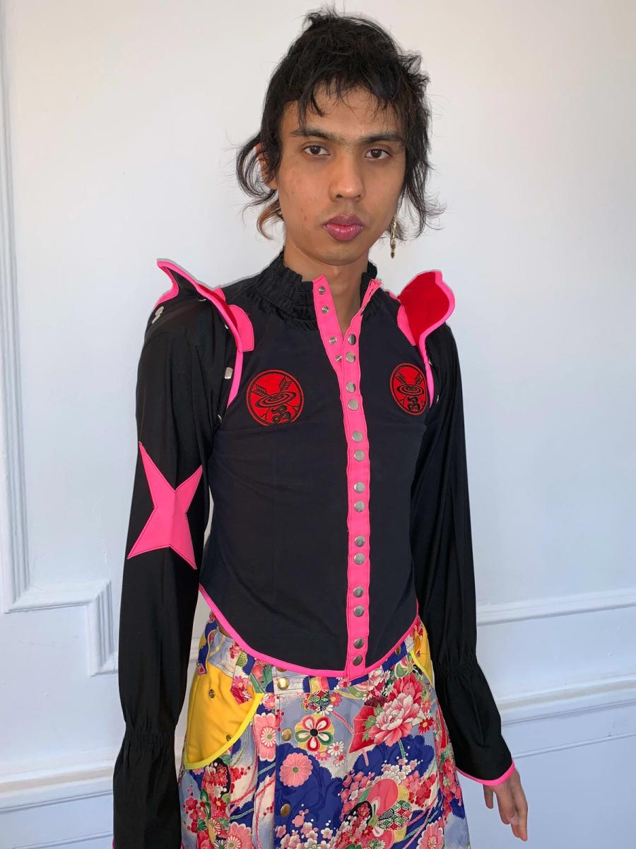 Takuya Angel Hot Pink Shirt With 'Wings' product image