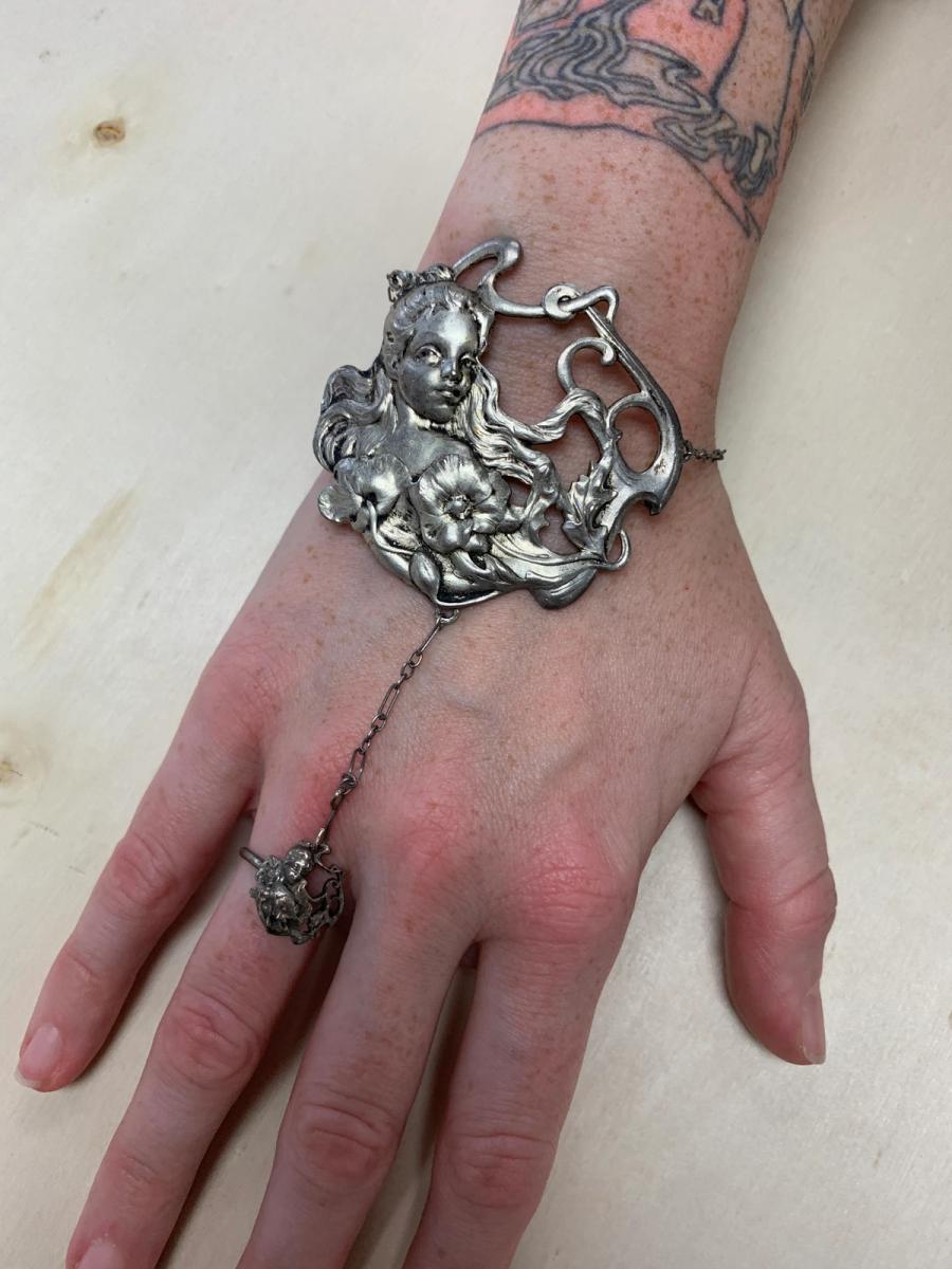 Art Nouveau Style Hand Jewelry