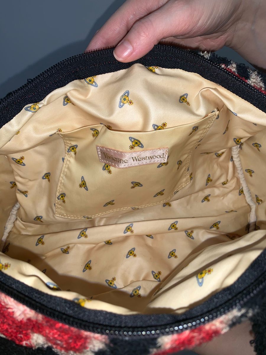 90s Vivienne Westwood Cheetah Terry Cloth Purse product image