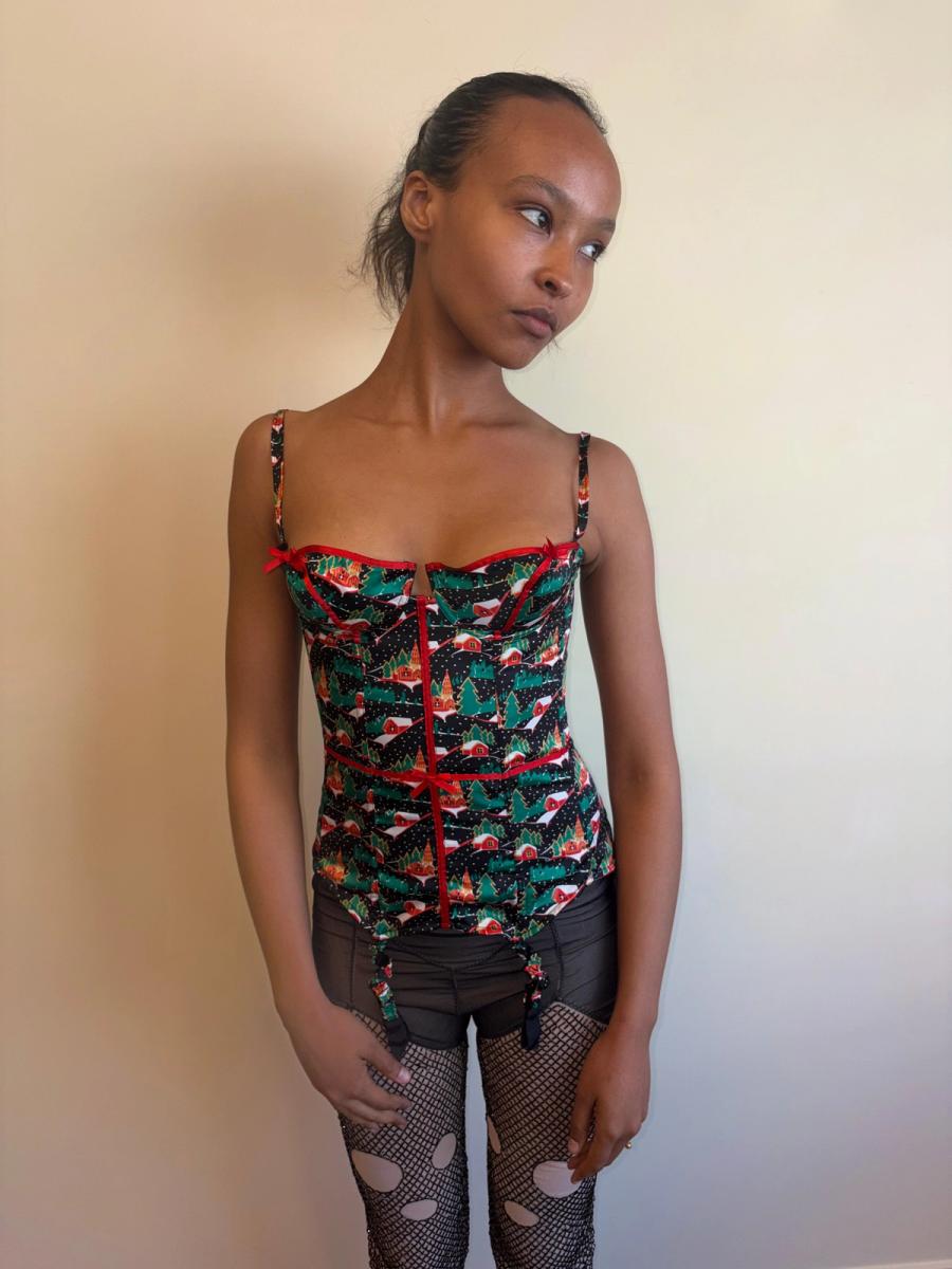 Vintage Chantal Thomass Christmas Present Bustier product image