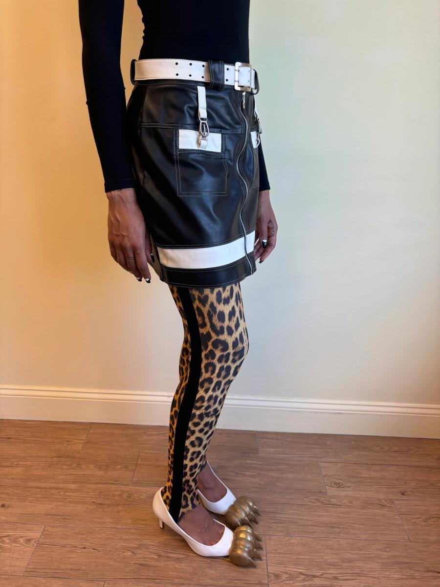 La Cage Aux Meufs Pleather Miniskirt  product image