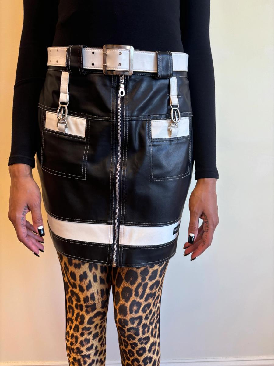 La Cage Aux Meufs Pleather Miniskirt  product image