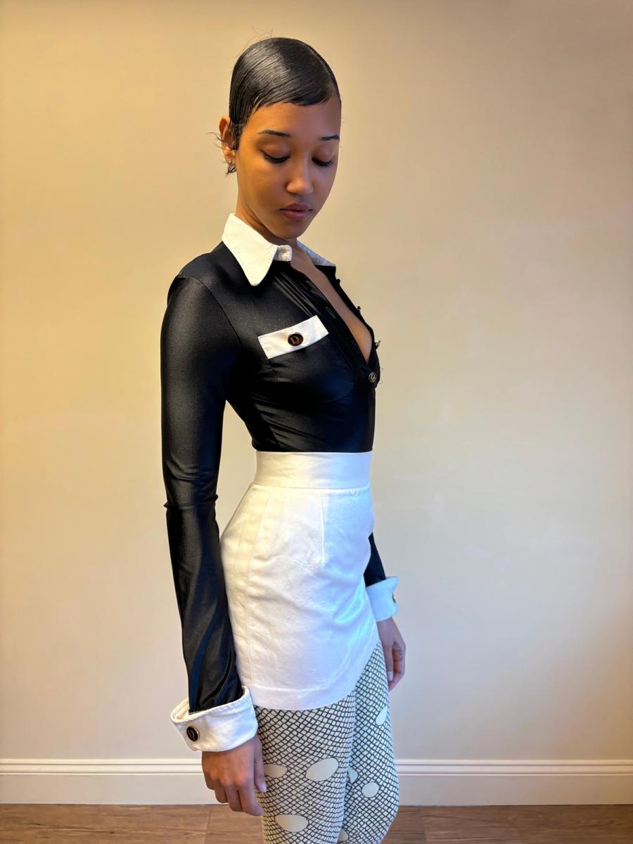 80s "Destroy" by John Richmond Suit Illusion Leotard product image