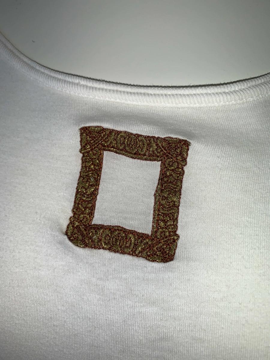 80s Vivienne Westwood Embroidered Frame Tee product image