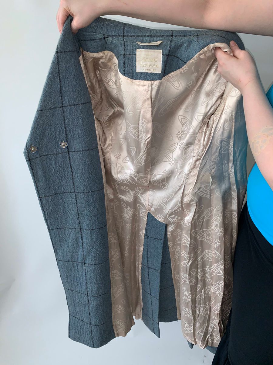 90s Vivienne Westwood Plaid Overcoat product image