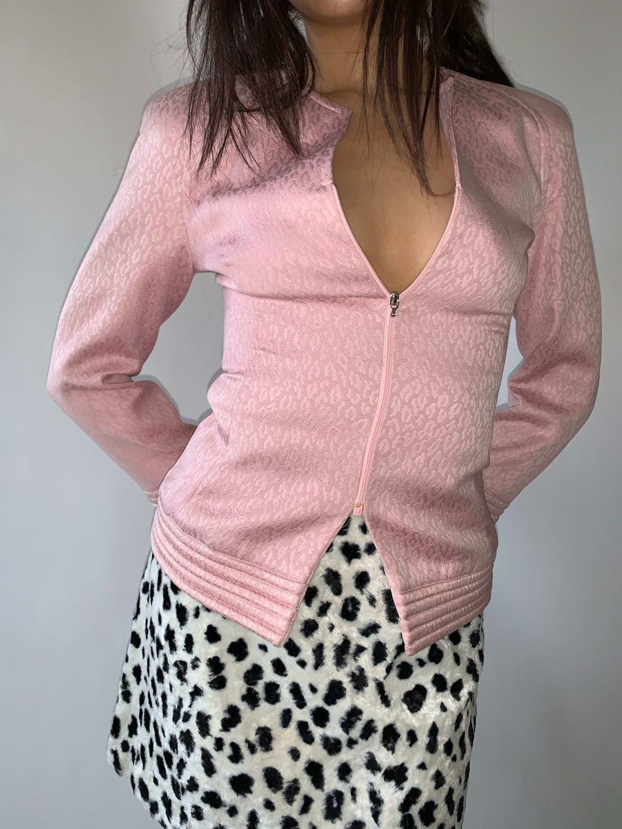 Jean Louis Scherrer Pink Leopard Jacket product image