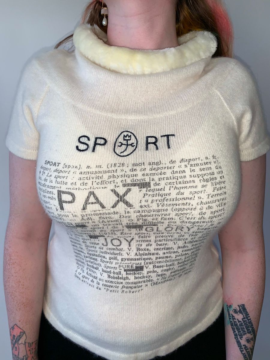 Castelbajac Fur Collar Sweater product image