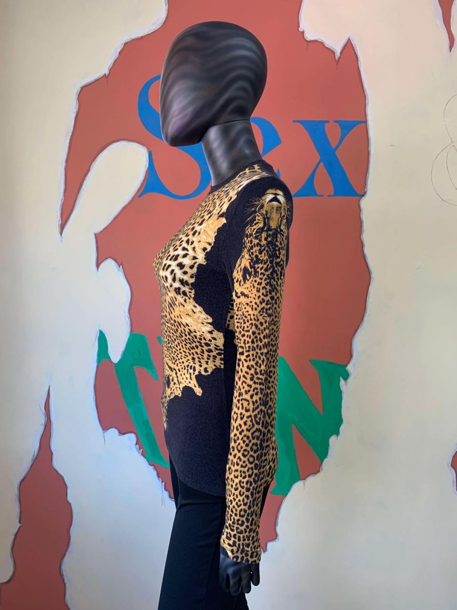 Jean Paul Gaultier Trompe L'oeil Leopard Pelt Top product image