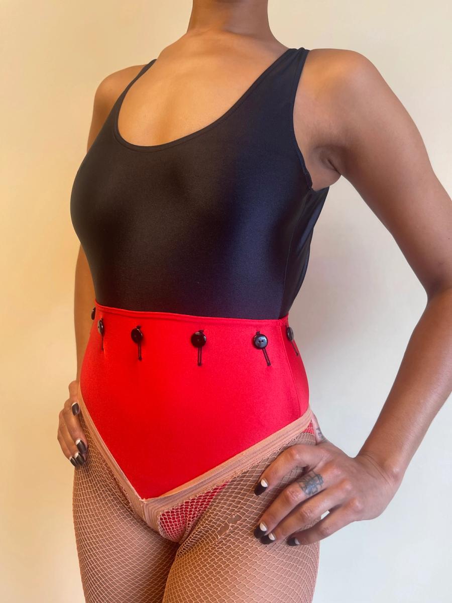 80s Chantal Thomass Button Swimsuit  product image