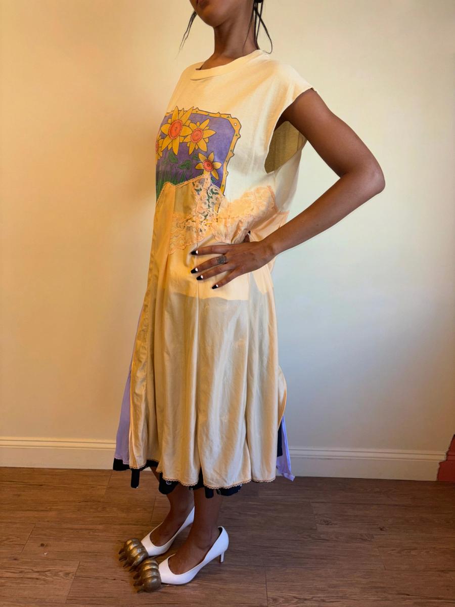 Yeah Right!! Flower Tee and Lingerie Slip Dress product image