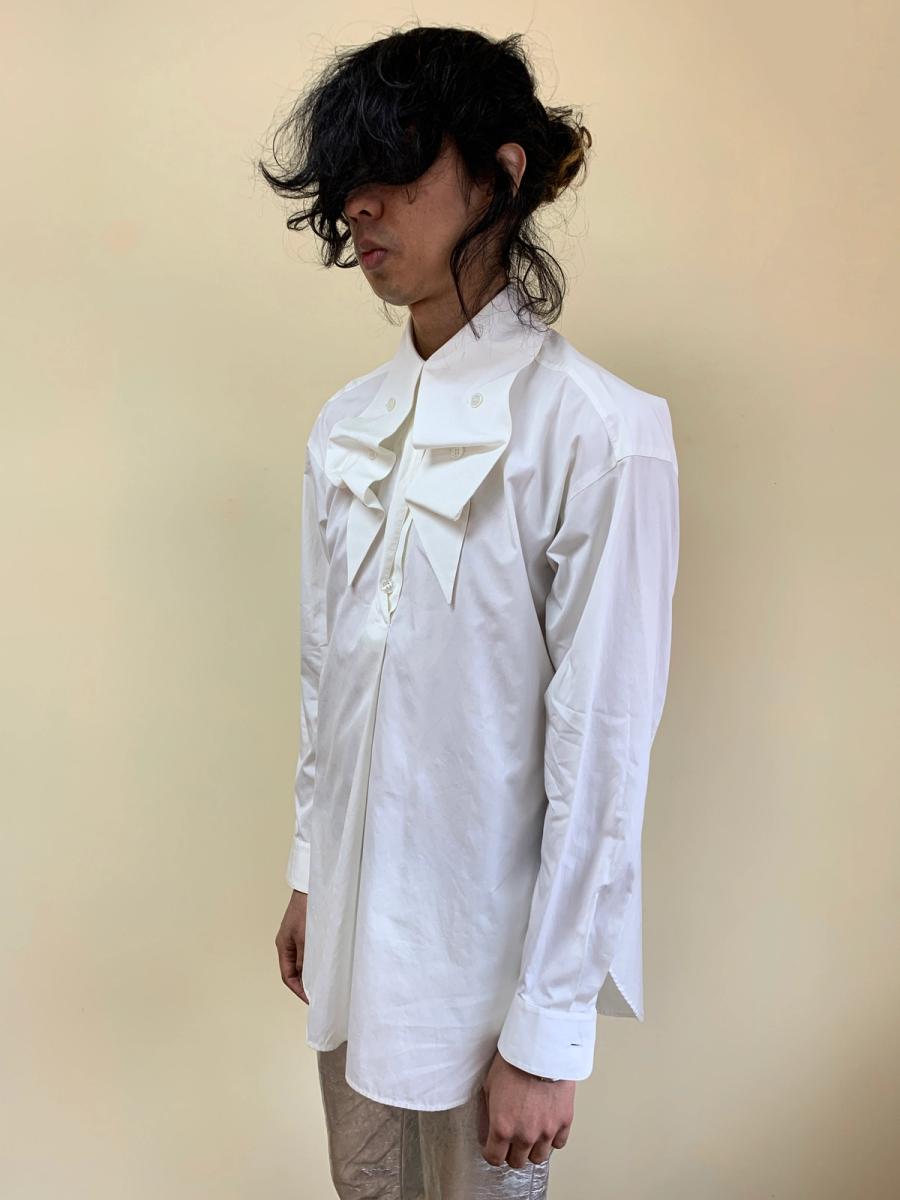1980s Issey Miyake Button Collar Poet Blouse product image