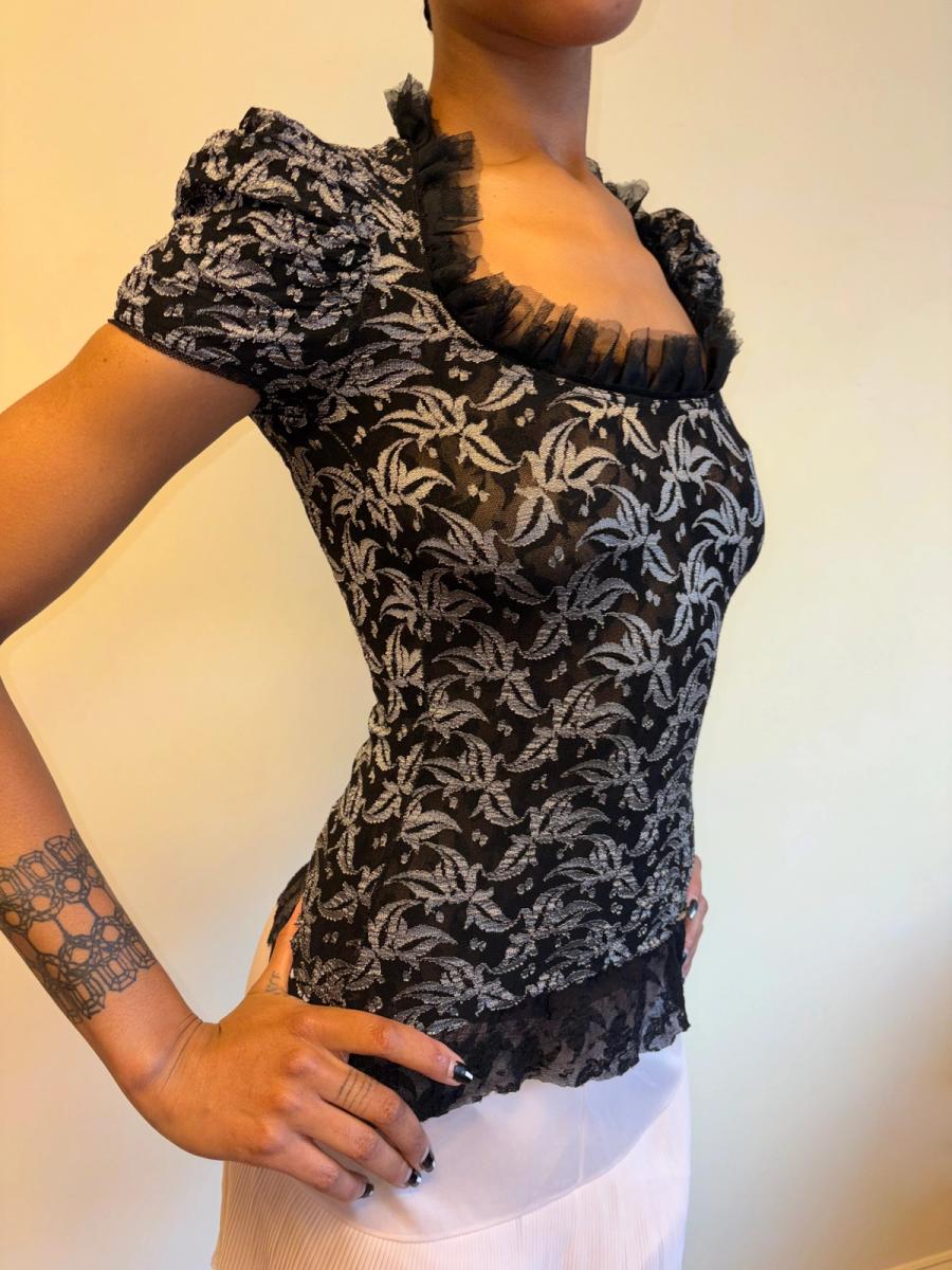 90s Vivienne Westwood Lace Stretch Top product image