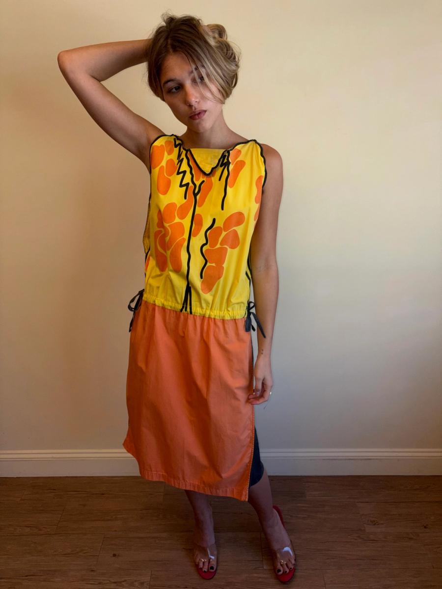 80s Castelbajac Hand-Painted Dress product image