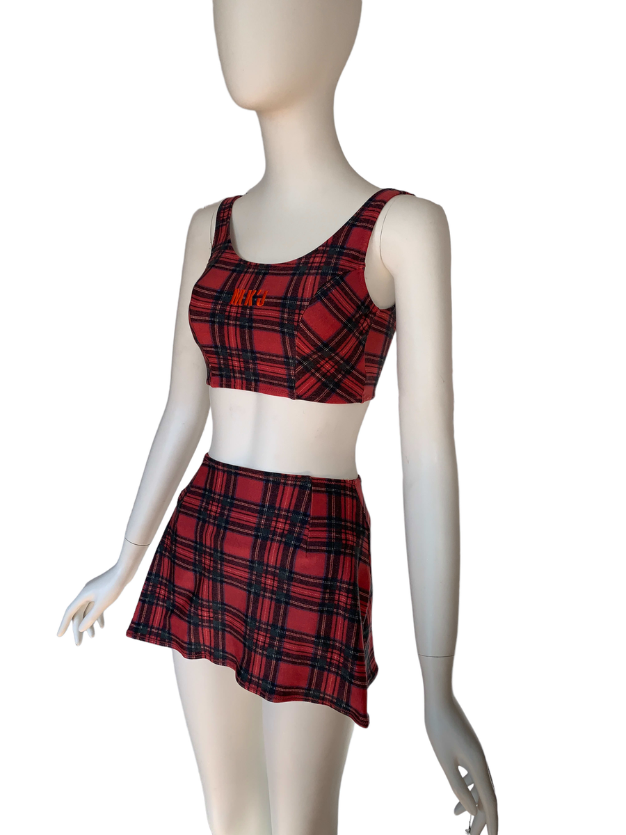 90s Michiko Koshino Plaid Swim Set product image