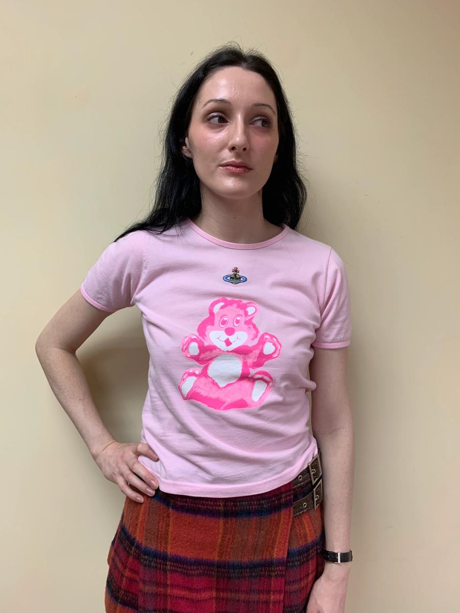 90s Vivienne Westwood Pink Bear T-shirt product image