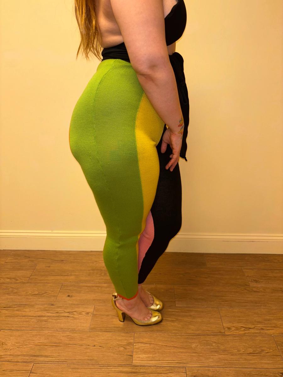 Gianni Versace Knit Harlequin Pants product image