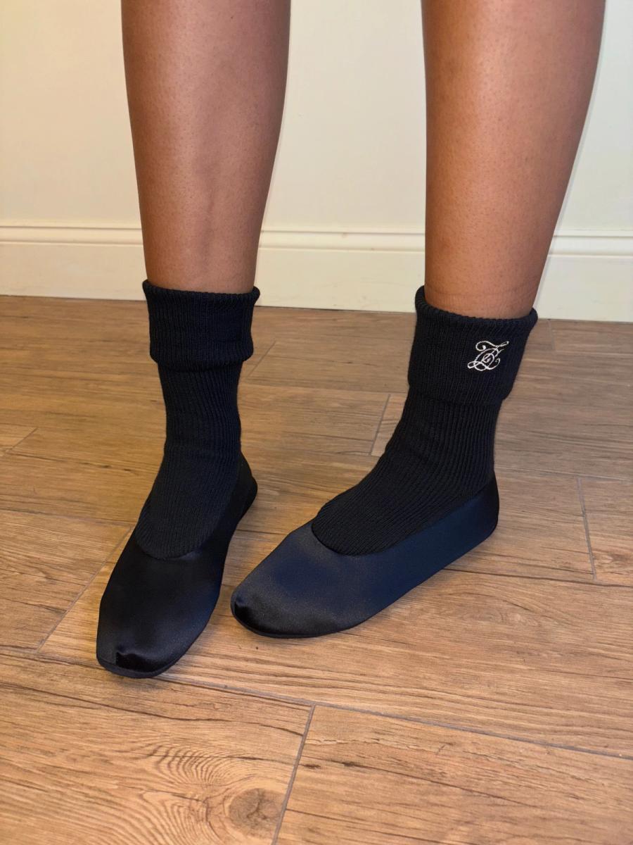 80s Chantal Thomass Built-in Sock Ballet Flats product image