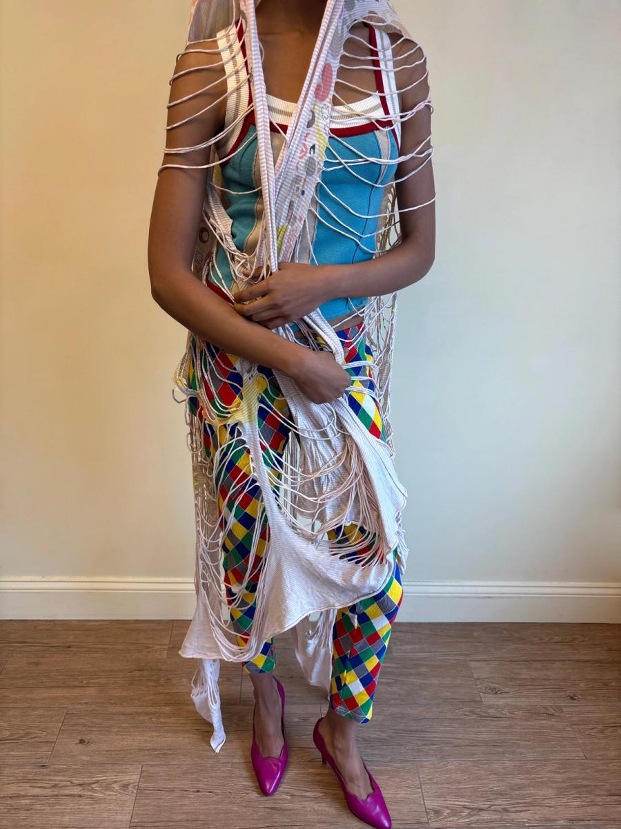 Nozomi Ishiguro Slashed Shawl product image