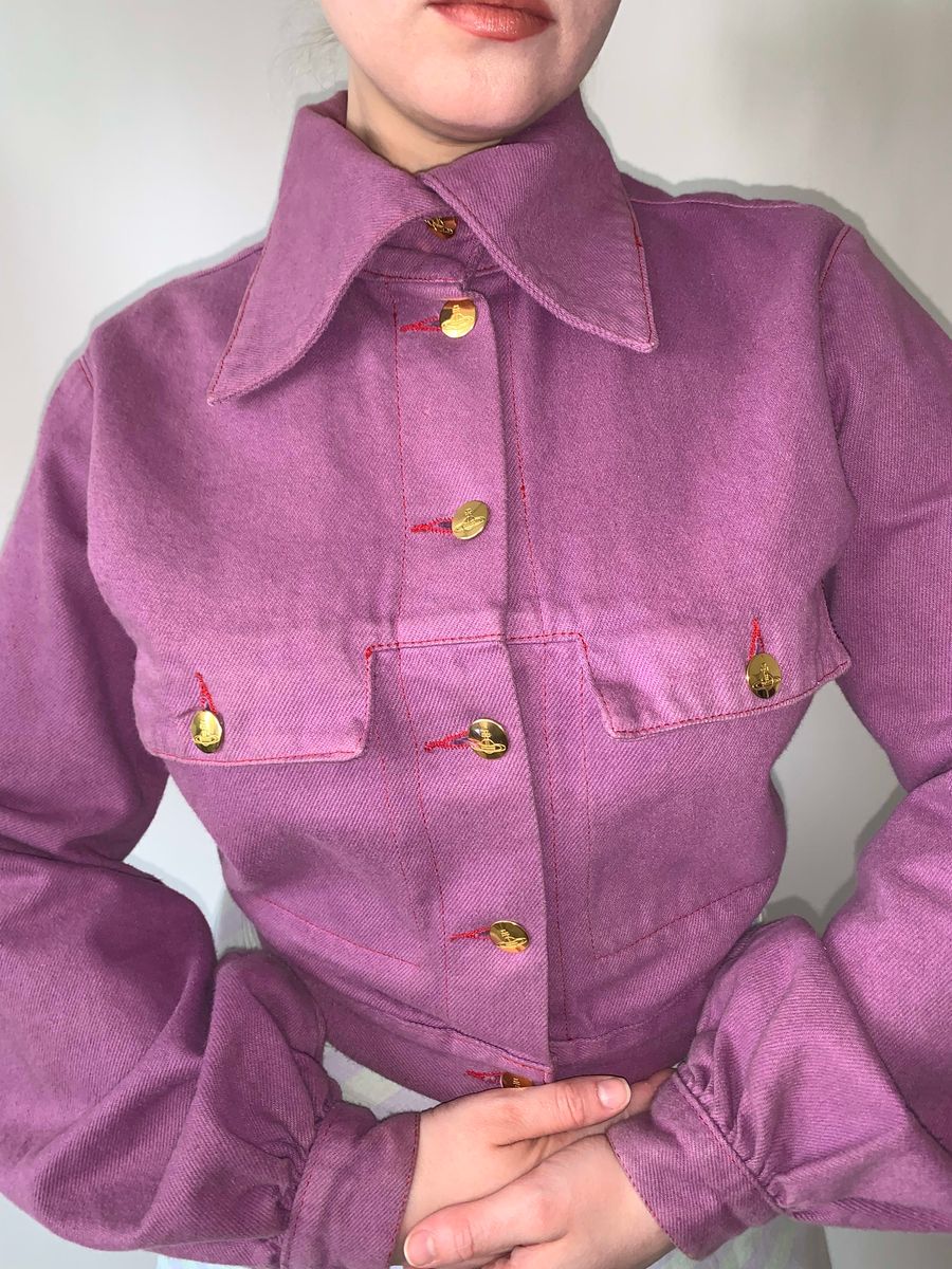 90s Vivienne Westwood Fuschia Denim Set product image