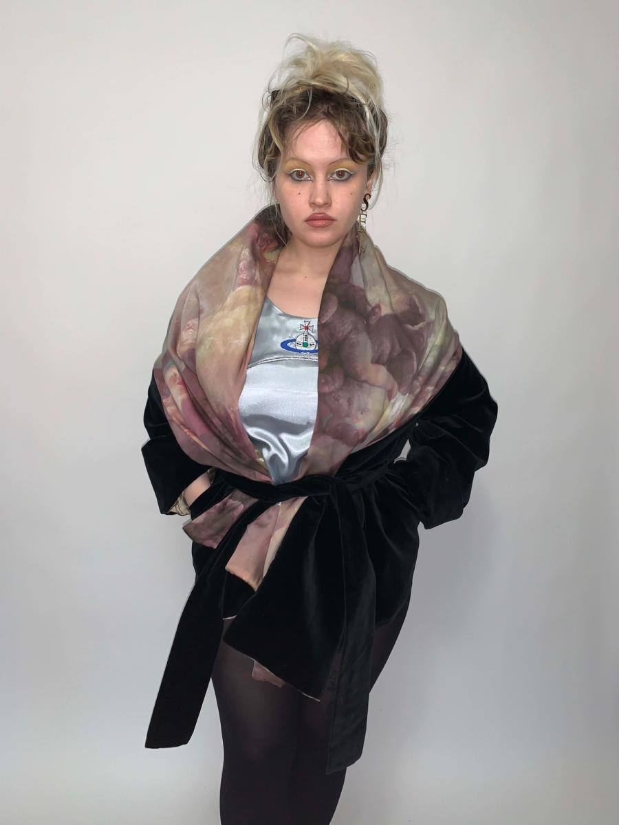 Vivienne Westwood AW 1991 Putti Print Velvet Robe product image