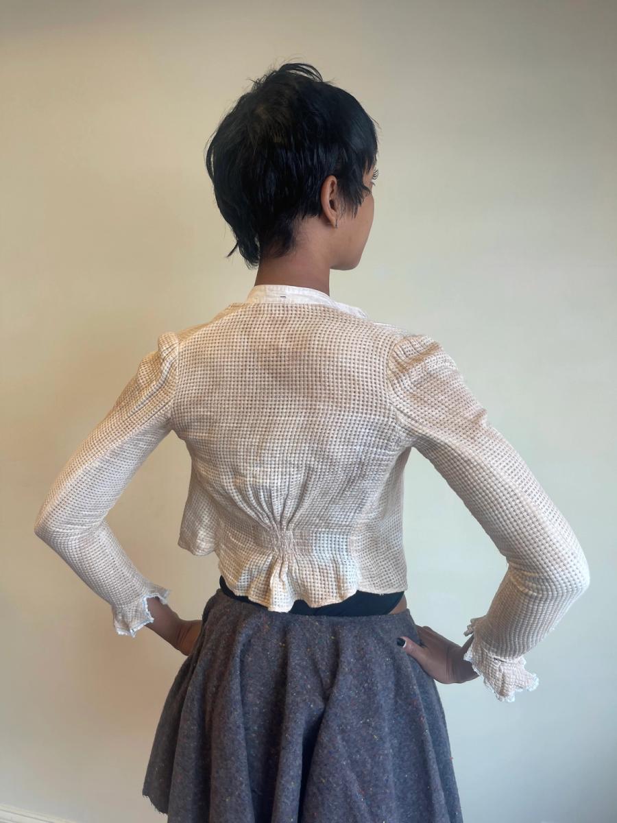 Antique Edwardian Monkscloth Shirtwaist  product image