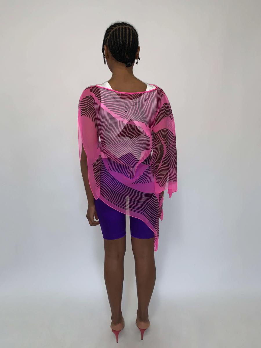 Zandra Rhodes 1980s Asymmetrical Tunic product image