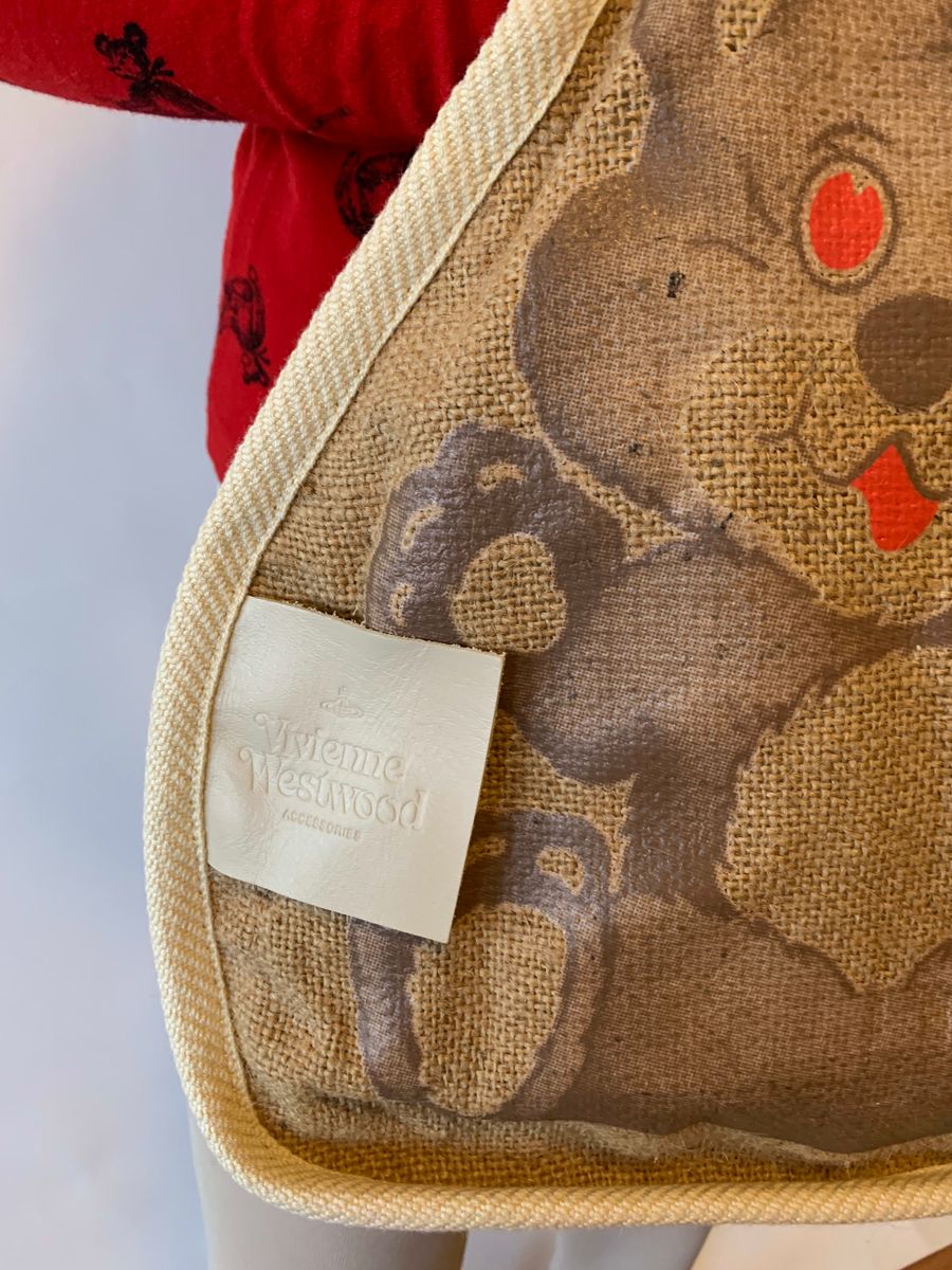Vivienne Westwood Teddy Bear Burlap Purse product image
