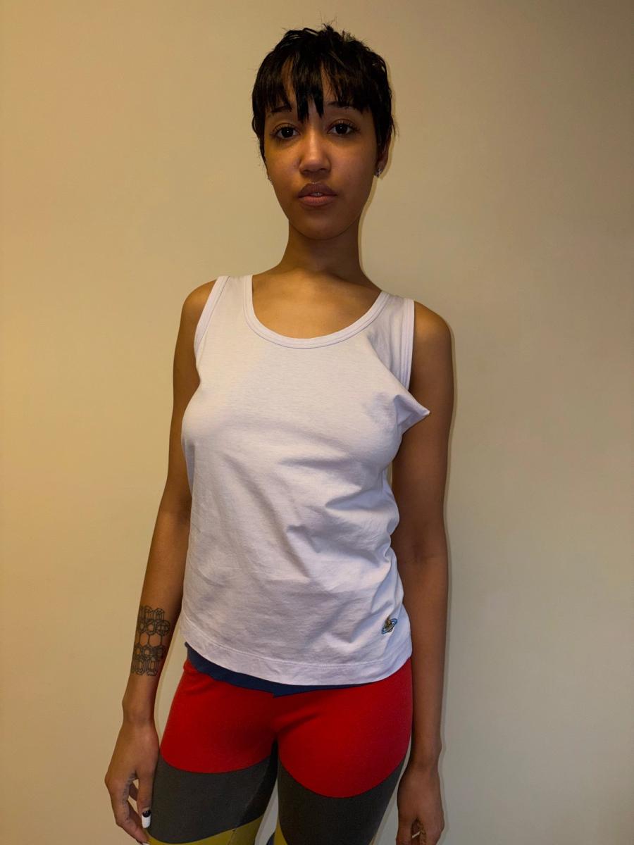 Vivienne Westwood Lavender Pointy Boob Tank product image