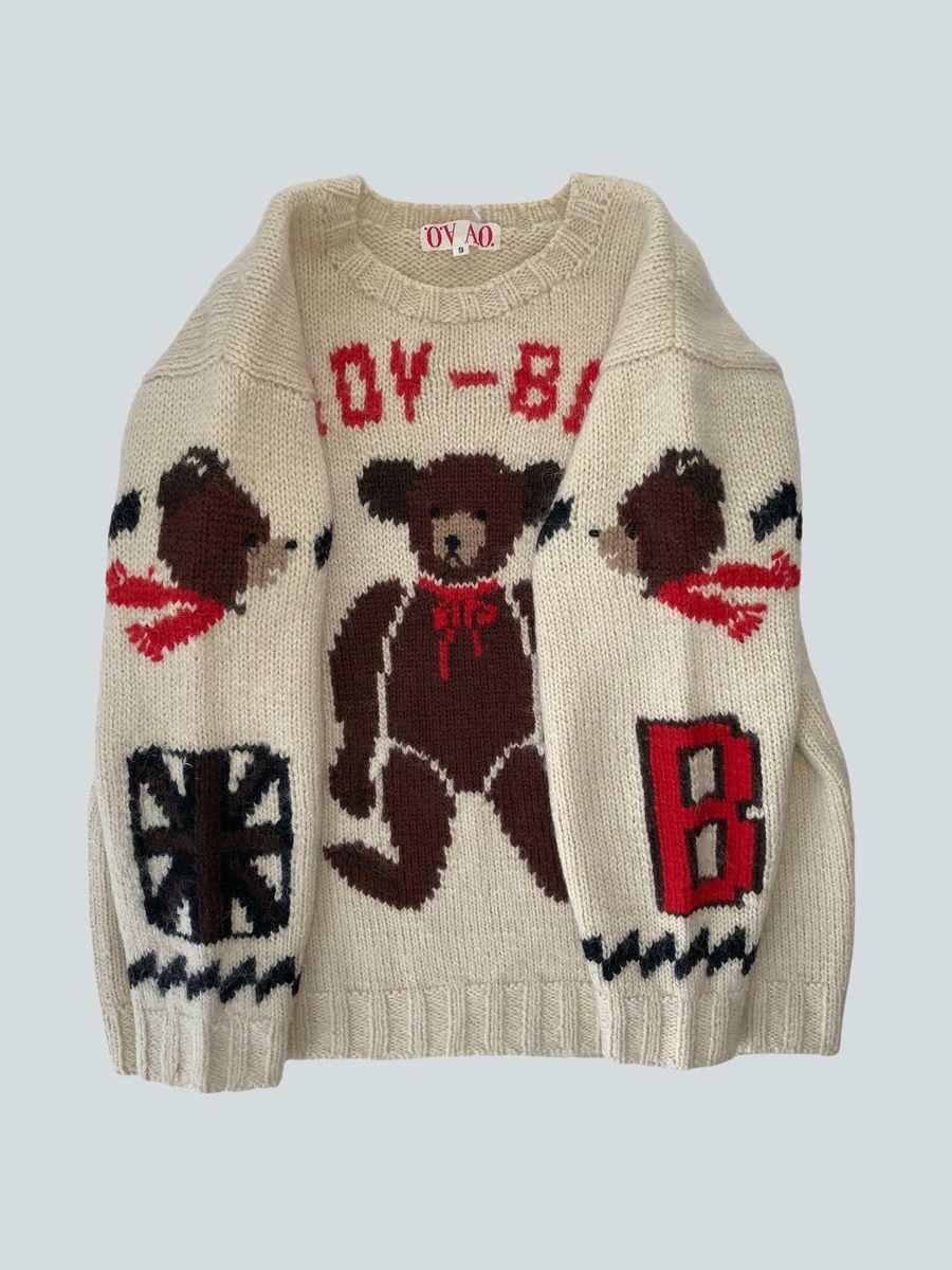 80s Atsuki Onishi Teddy-Bear Sweater product image