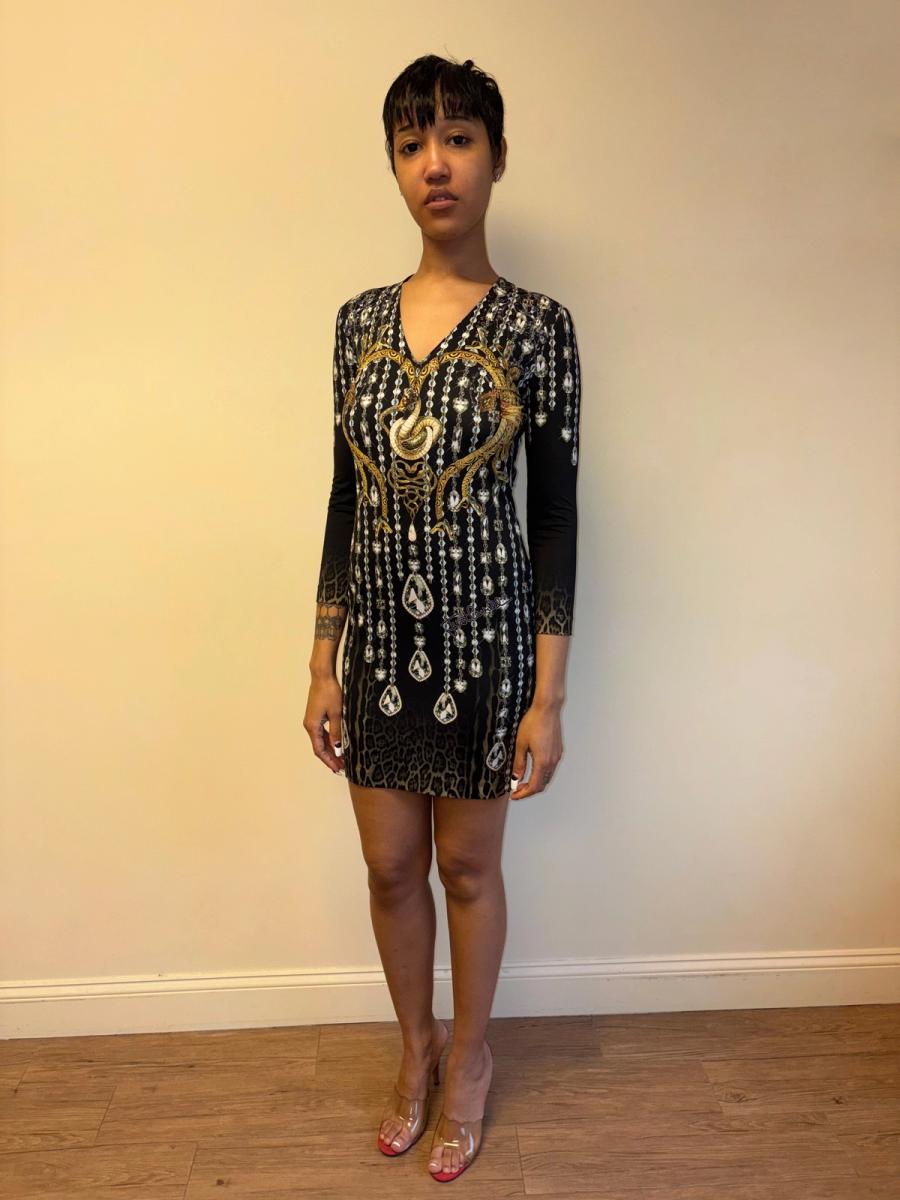 Cavalli Snake Print Bodycon Dress product image