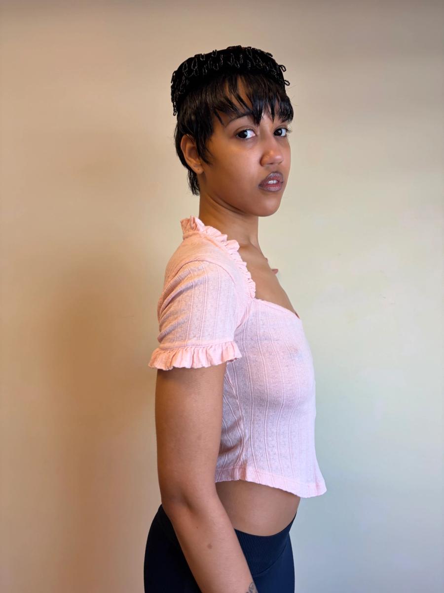 90s Vivienne Westwood Pink Pointelle Top product image