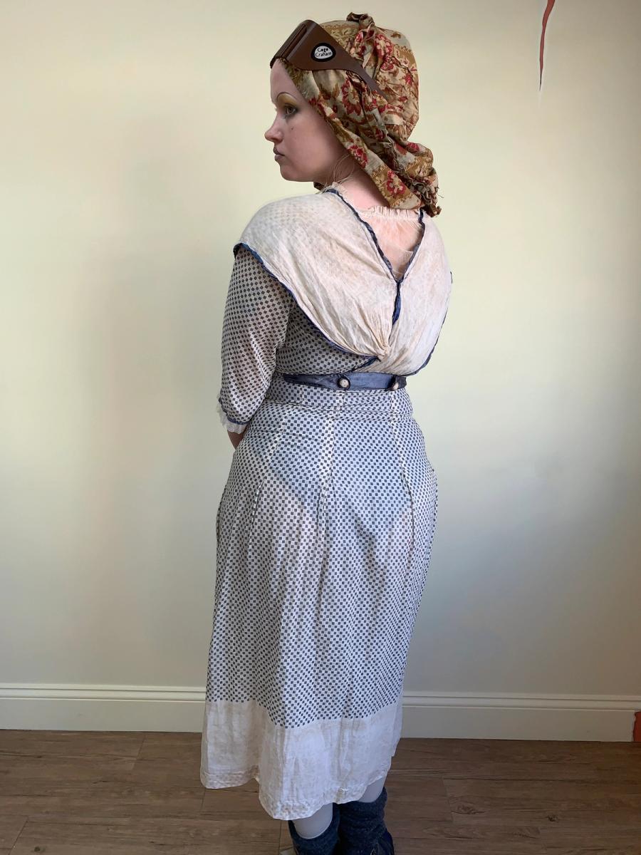 Antique Edwardian Printed Day Dress product image