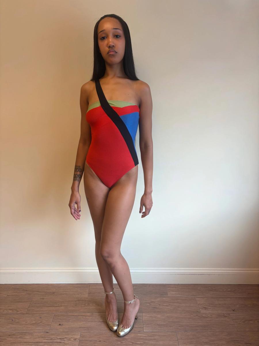 Vintage Fendi Color Blocked Swimsuit product image