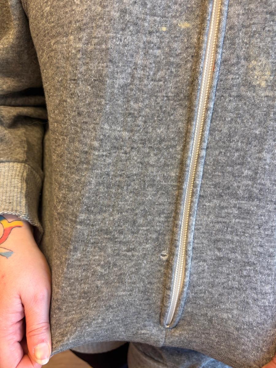 1980  Norma Kamali Gray Zip Up Jumpsuit product image