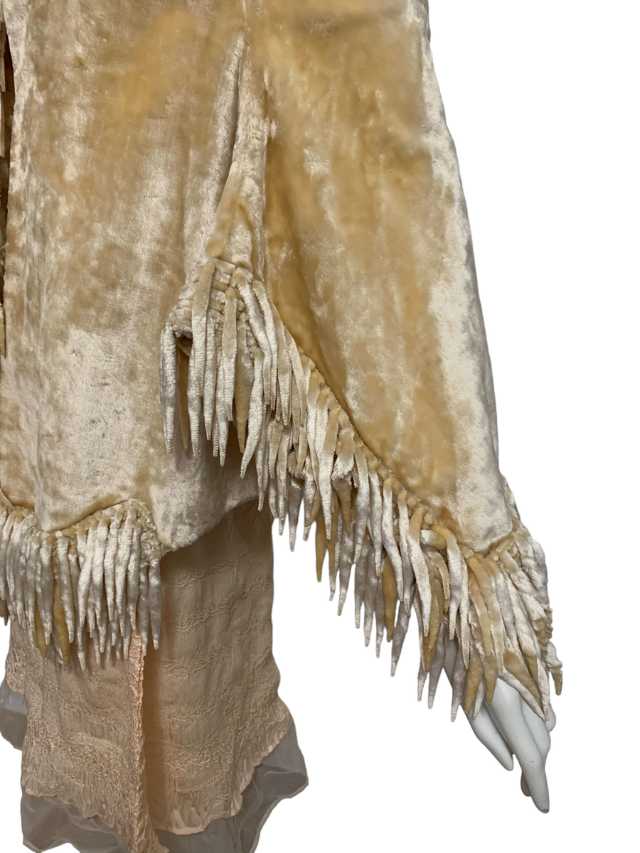 1880s Velveteen Mantle with Icicle Fringe product image