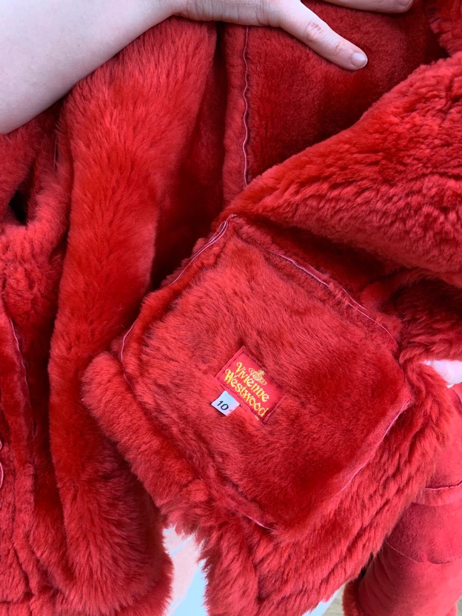 Vivienne Westwood A/W 1988 "Time Machine" Shearling Armour Jacket product image