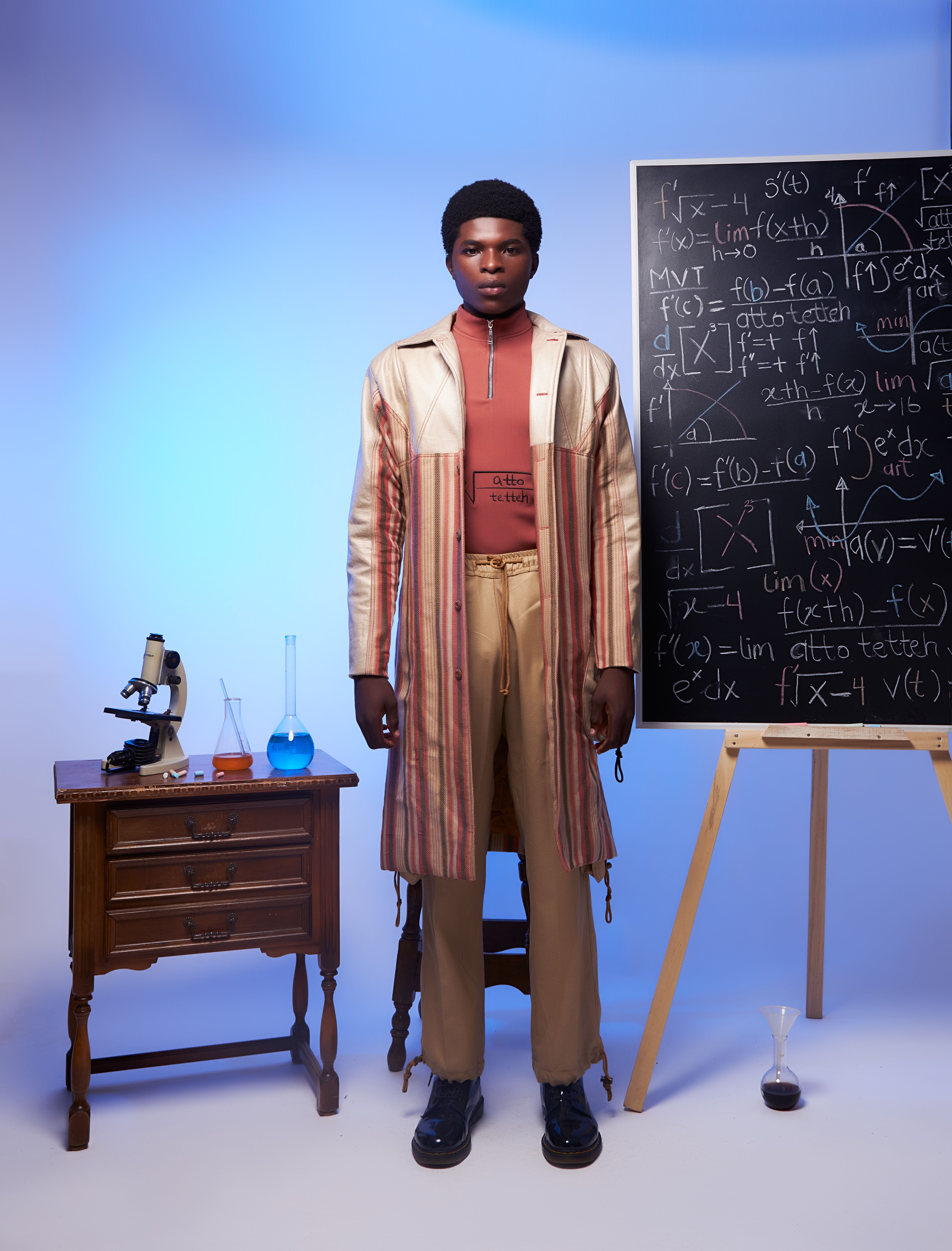 Fugu Leather Trench Coat