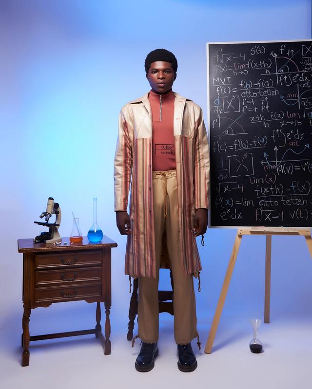 Fugu Leather Trench Coat
