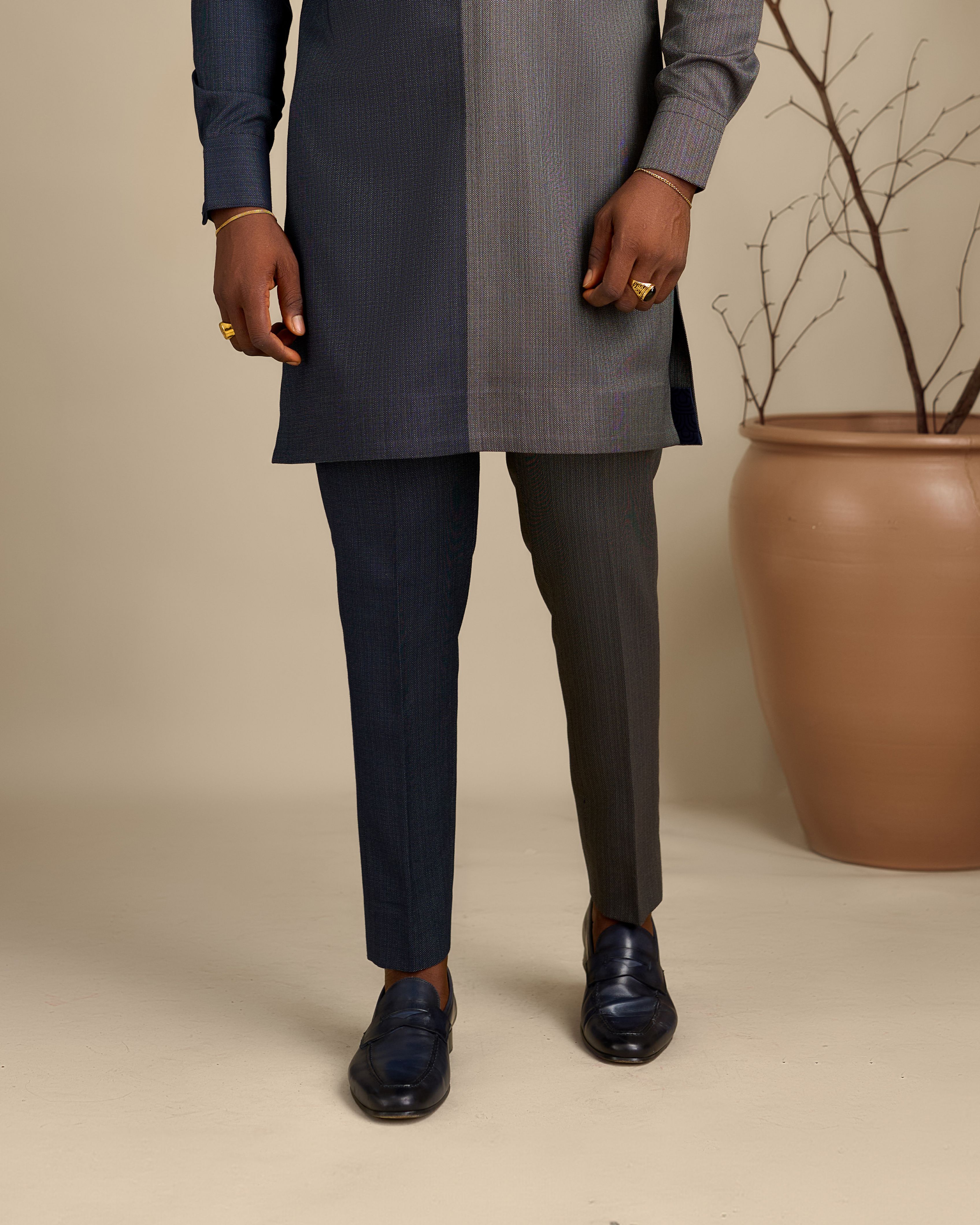 Two Tone Gentleman's Kaftan Trousers